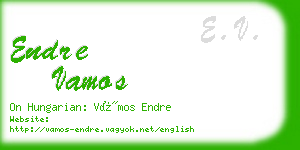 endre vamos business card